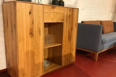 Highboard Lucca, Wildeiche massiv